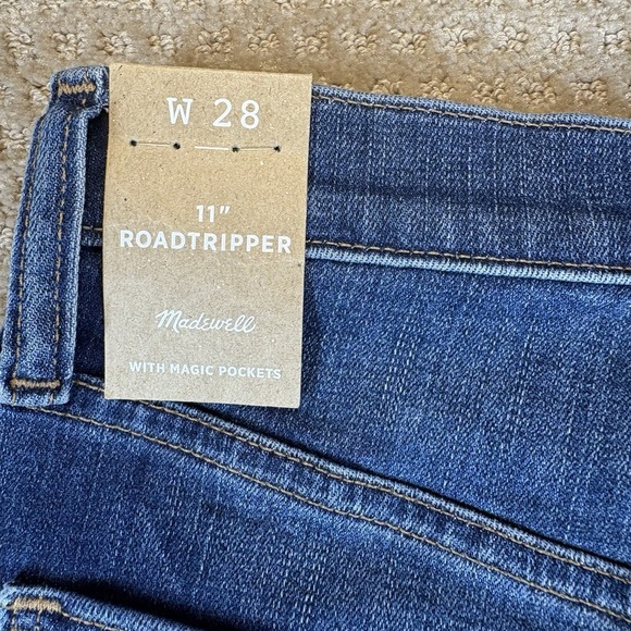 Womens Madewell Medium Wash Jeans Size 27 Slim Skinny Roadtripper Stretch Dark - Picture 10 of 13